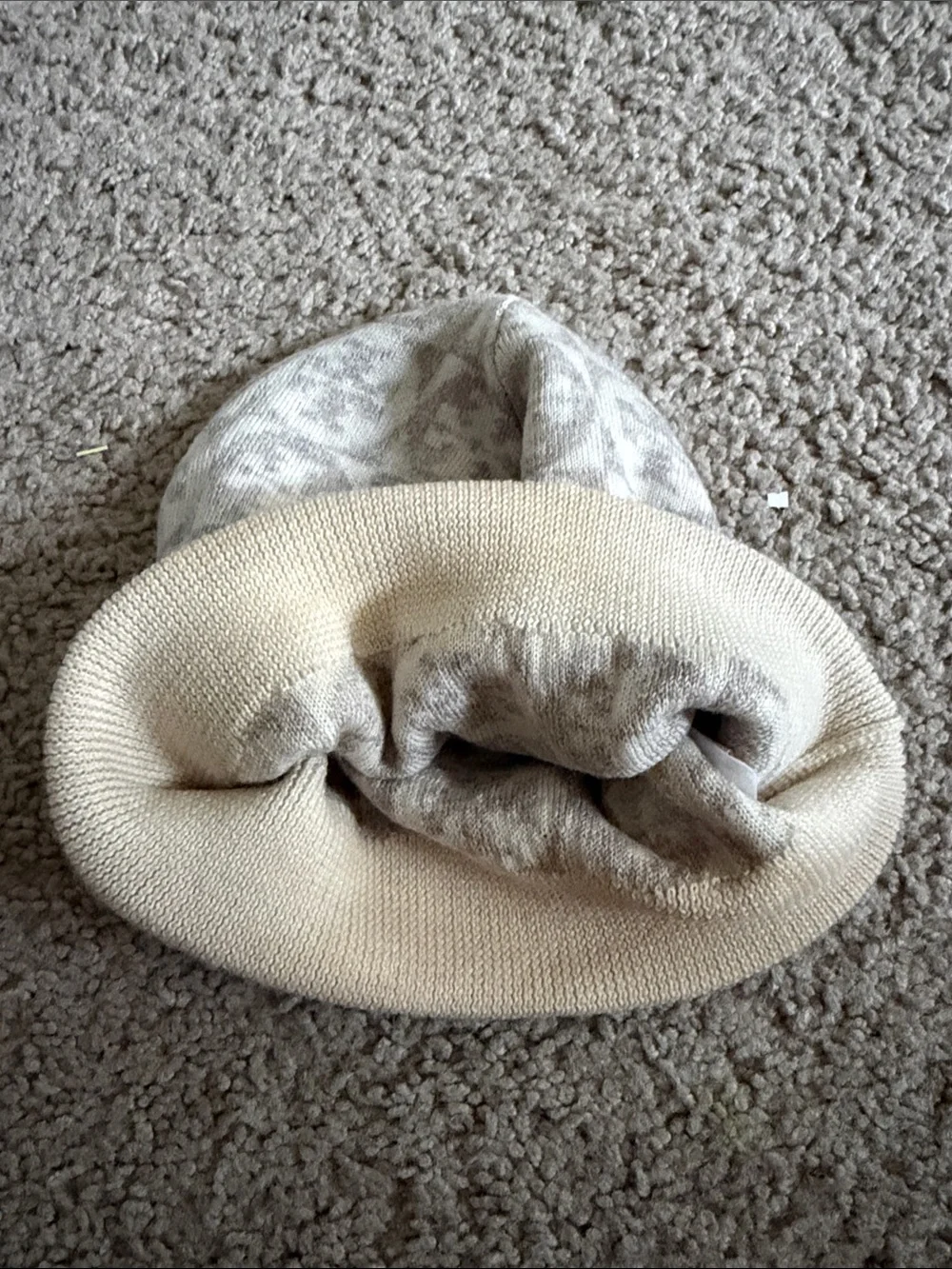Tory Burch Cream Knit Beanie